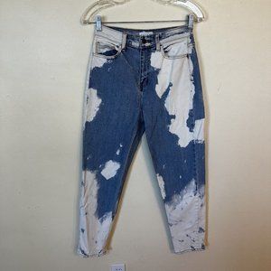 Cello Juniors size 5 High Waisted Acid Wash Straight Leg Jeans Relaxed Fit